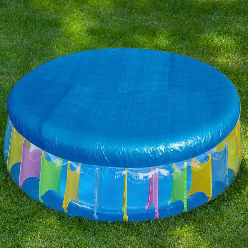 Pool Cover Waterproof - PE 防水プールマットラウンドプールグラウンドフロア布パッドプールカバープロテクターライナータープ保温熱