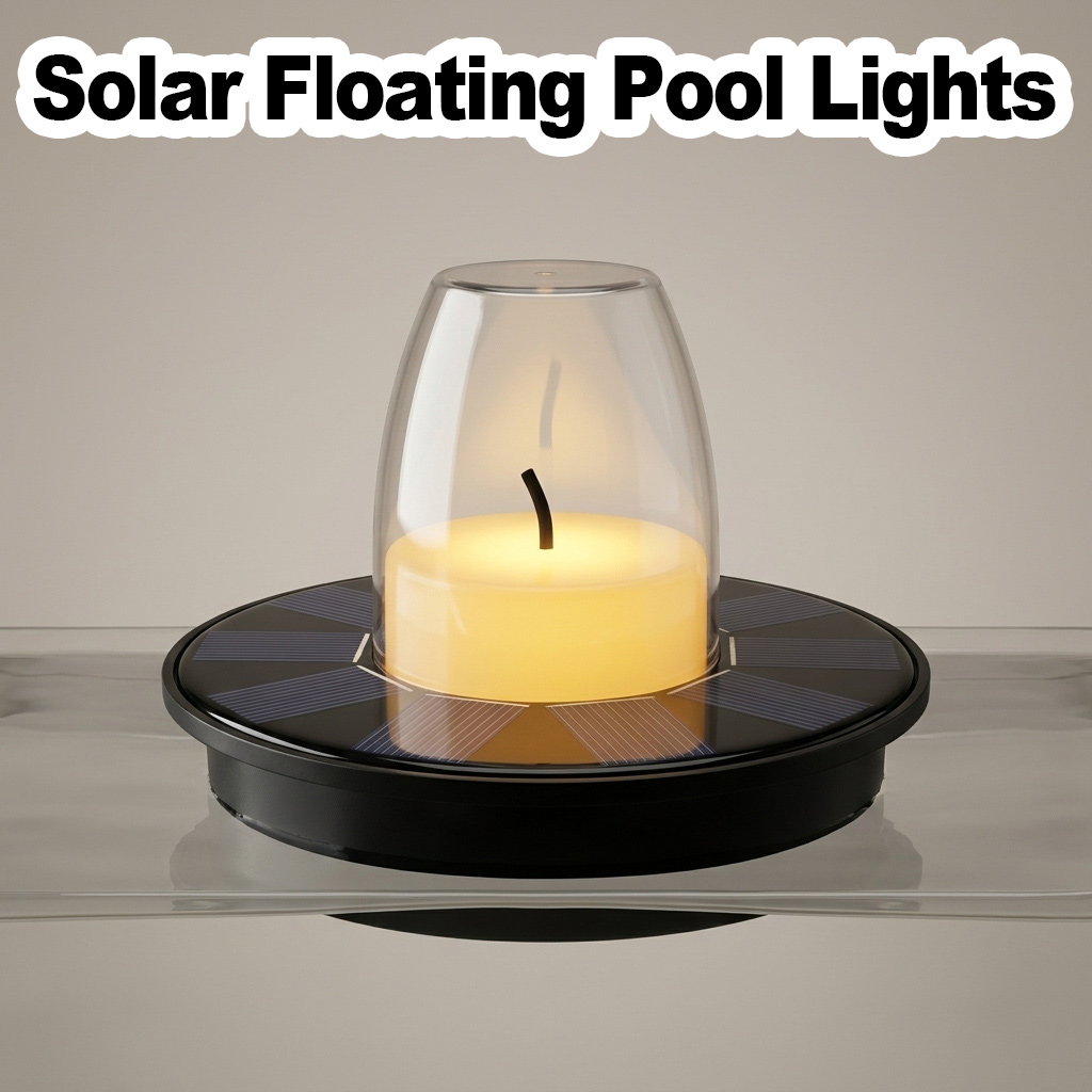 Pool Light Solar Rechargeable - プールライト フローティング 6時間ソーラー充電 自動夜間点灯 IP68防水 充電式
