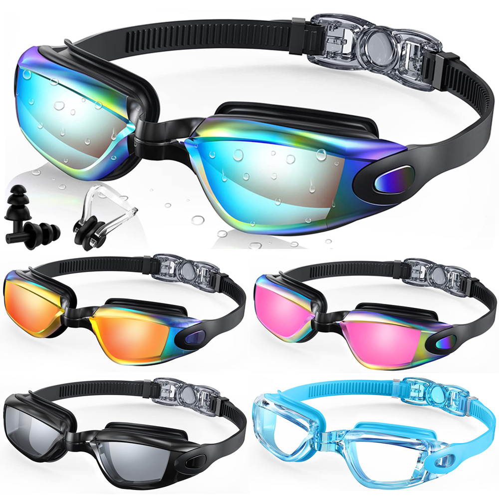 Swim Goggles Anti Fog Uv - 水泳ゴーグルプロフェッショナル防水水泳眼鏡メガネ防曇 100% UV 保護漏れなし成人男性女性青少年