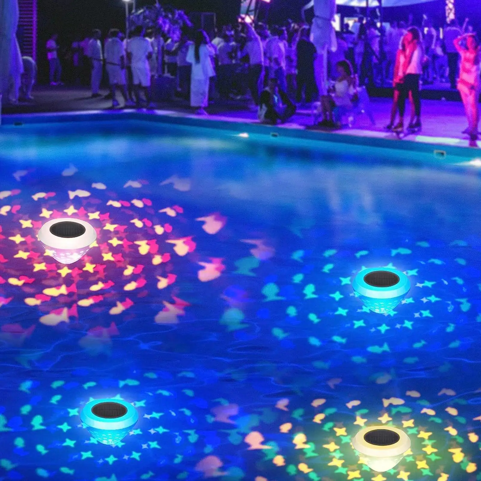 フローティングライト 防水 色変更可能 USB充電式 LED - Pool Light Solar Rechargeable のレビューと価格