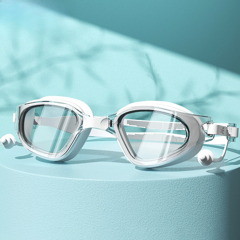 大人用の新しい曇り止めスイミングゴーグル1組、男性と女性用の - Swim Goggles Anti Fog Uv のレビューと価格