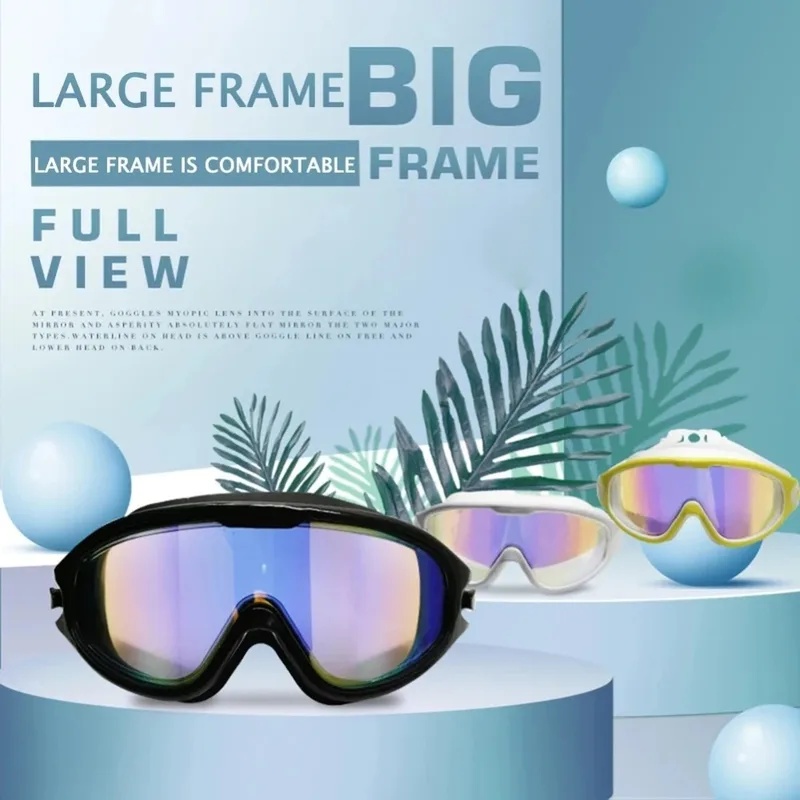 ミラーレンズ付き大人用スイムゴーグル – 曇り止めUVカット - Swim Goggles Anti Fog Uv のレビューと価格