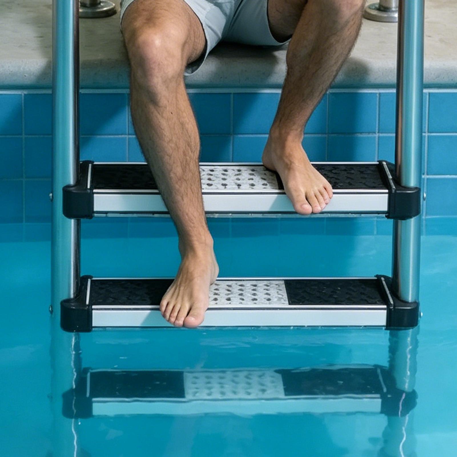 埋め込み式プール用はしごステップ 1.9インチ ステンレス鋼 - Pool Ladder Above Ground のレビューと価格
