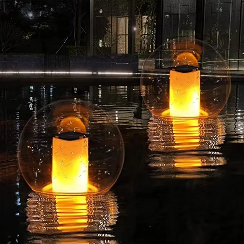 防水ソーラー充電式フローティングプールライト（ライト付き）、 - Pool Light Solar Rechargeable のレビューと価格