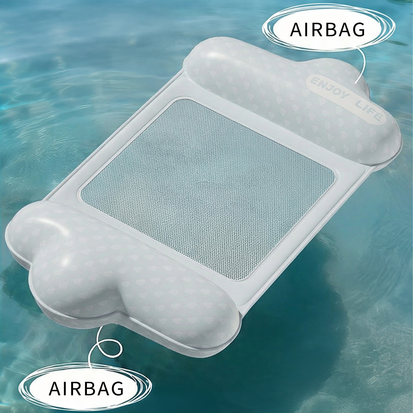 1PC インフレータブルプールフロートラウンジャー大人用ウォ - Pool Lounger Inflatable のレビューと価格