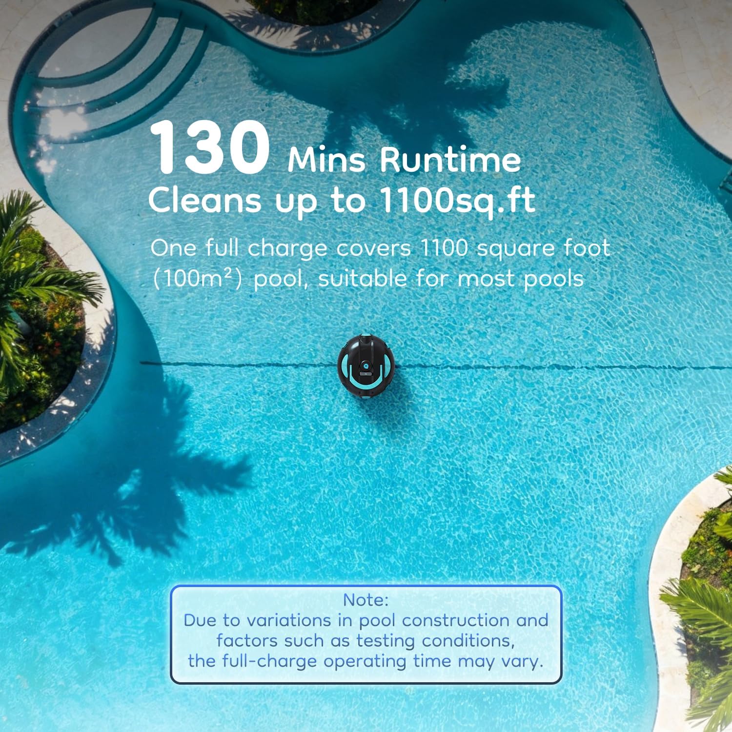 HIXZAP ロボット式プールクリーナー、コードレスプール掃 - Pool Vacuum Manual のレビューと価格