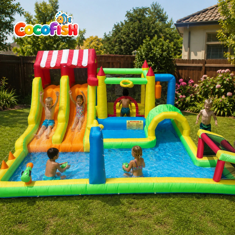 ココフィッシュ ココフィッシュ 裏庭サマーウォーターパーク  - Water Slide Inflatable のレビューと価格