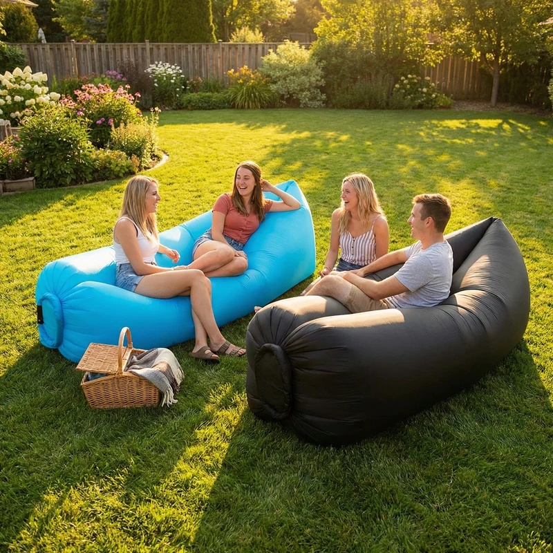 携帯用インフレータブルソファラウンジャー 軽量 防水 エアー - Pool Lounger Inflatable のレビューと価格
