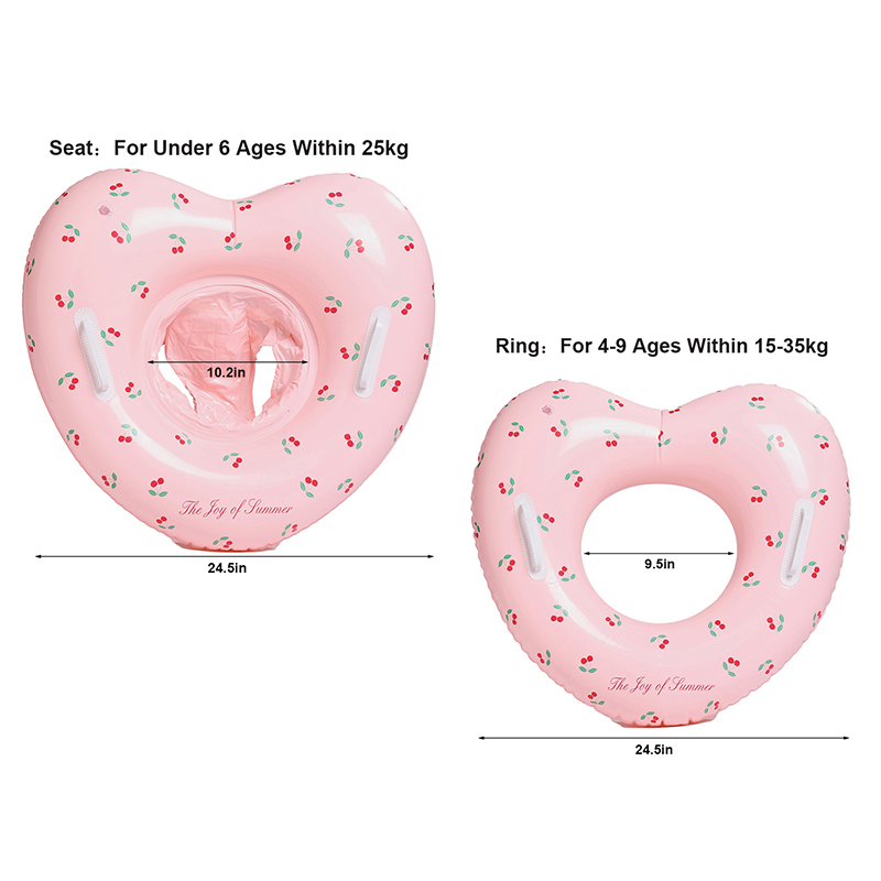 1個入り チェリー柄 スイムリング インフレータブルプールフ - Pool Float Ring Inflatable のレビューと価格