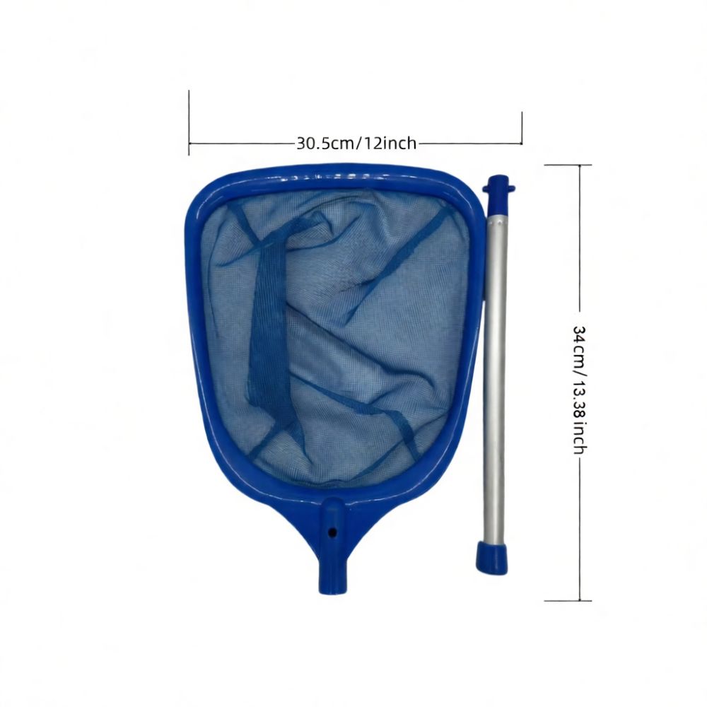 大容量の深型プールネット。丈夫な柄付きで、プールの表面清掃に - Pool Skimmer Net のレビューと価格