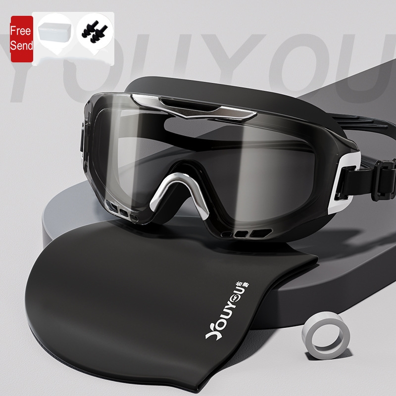 男性女性防曇 UV 保護ビッグフレーム調整可能なプロフェッシ - Swim Goggles Anti Fog Uv のレビューと価格